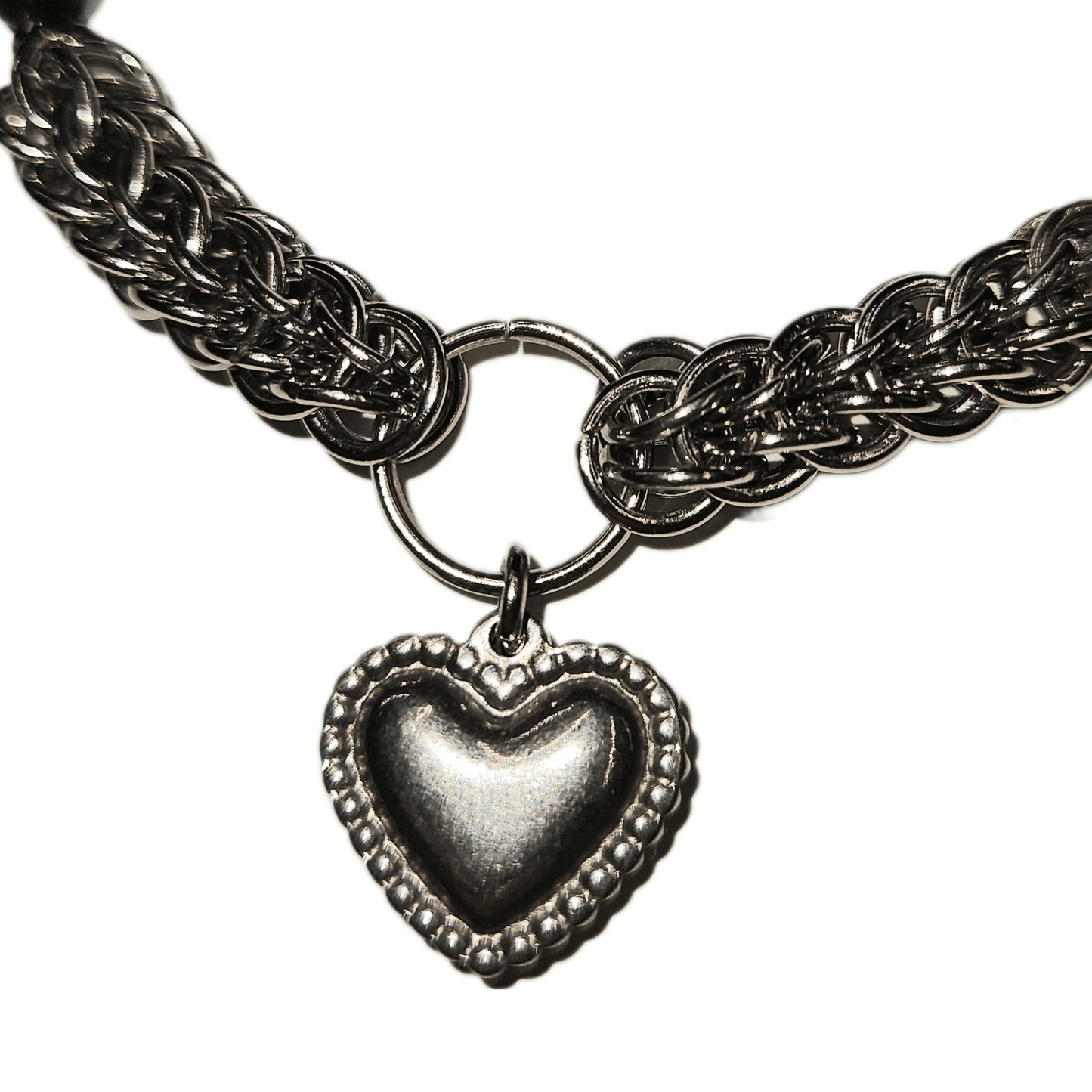 chained heart bracelet
