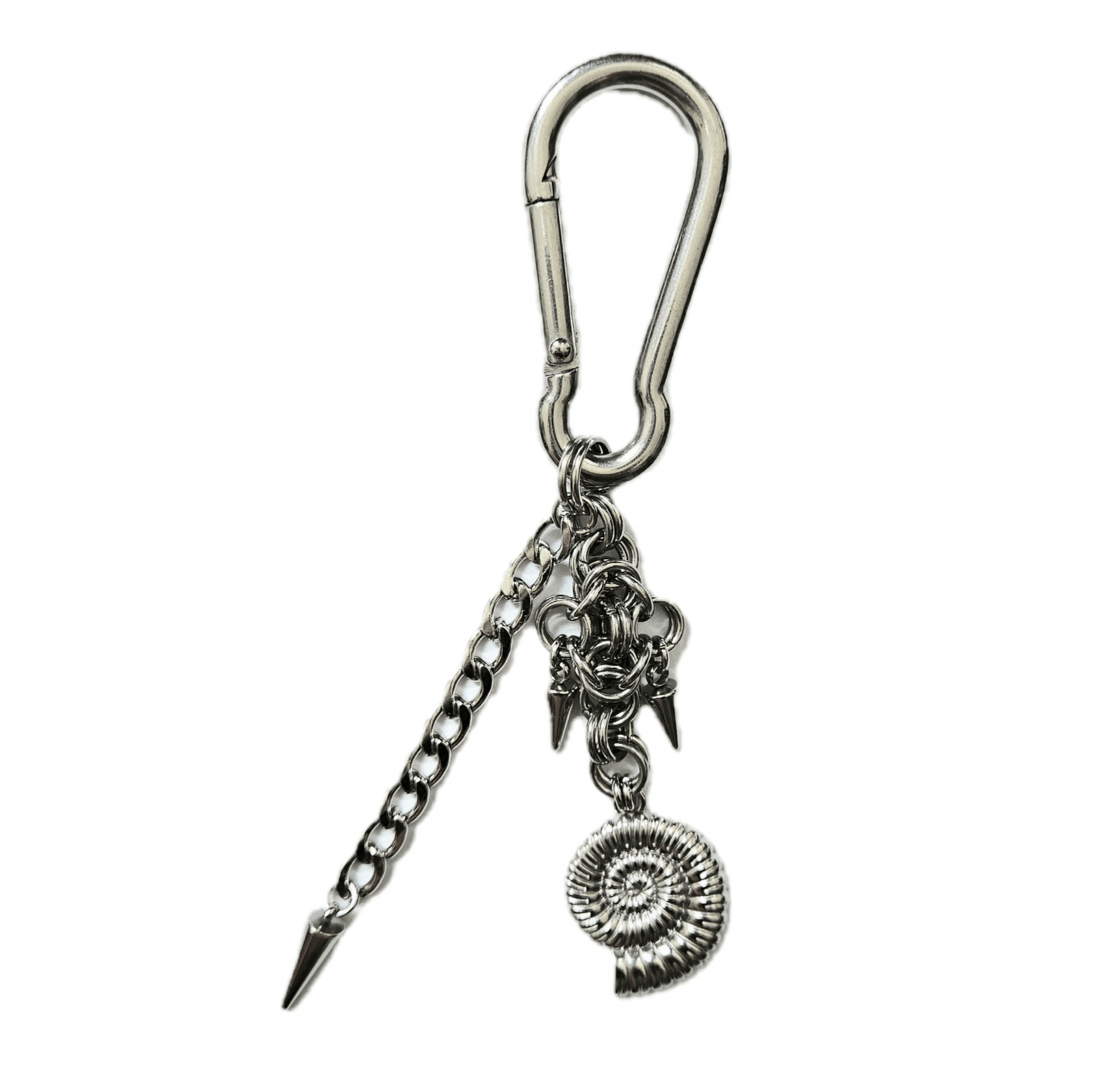 spiky shell keychain