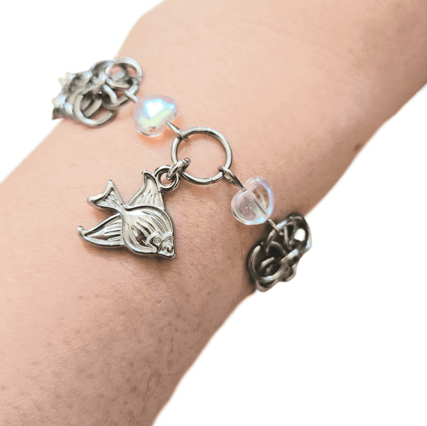 rainbow fish bracelet