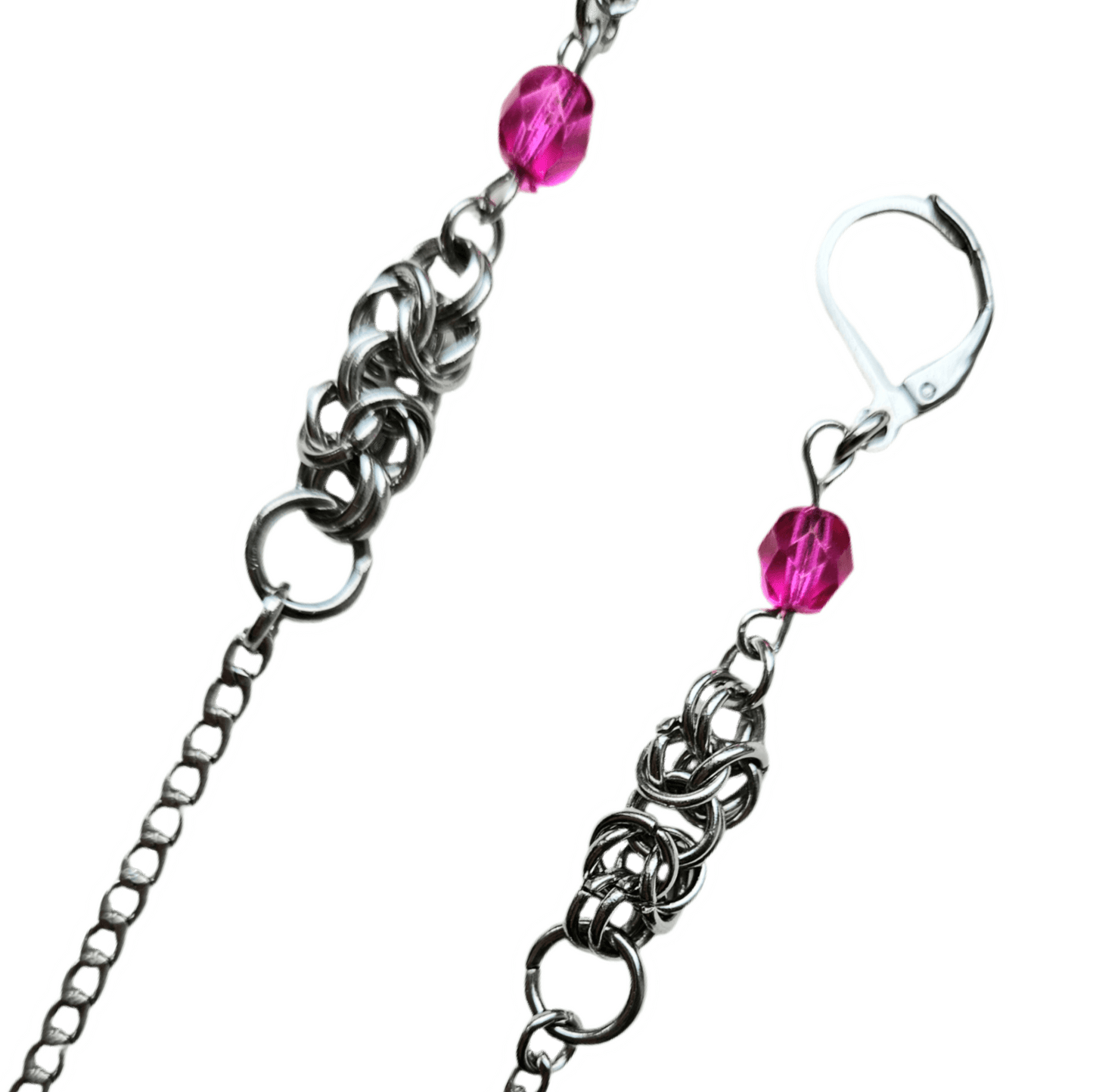 pink fairy earrings
