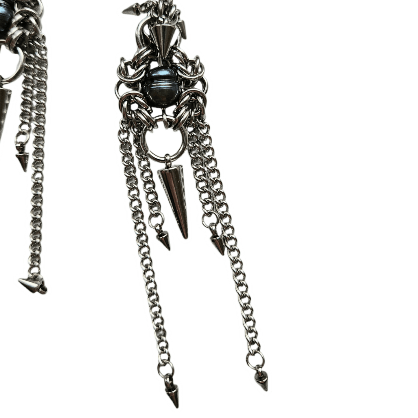 pearls&spikes earrings no.1