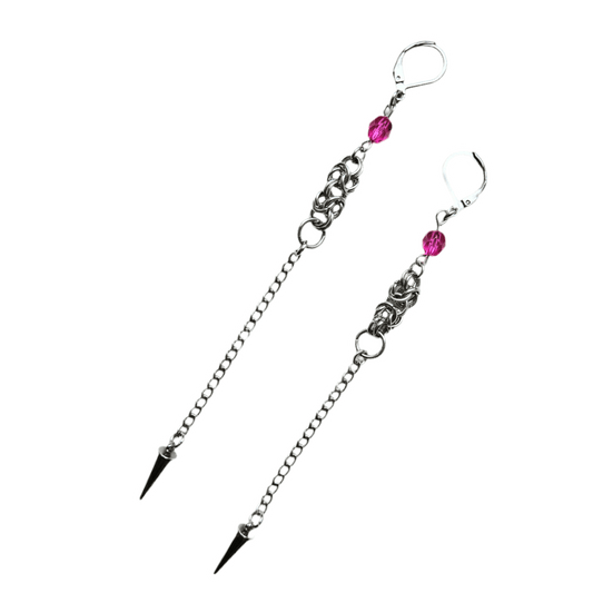 pink fairy earrings
