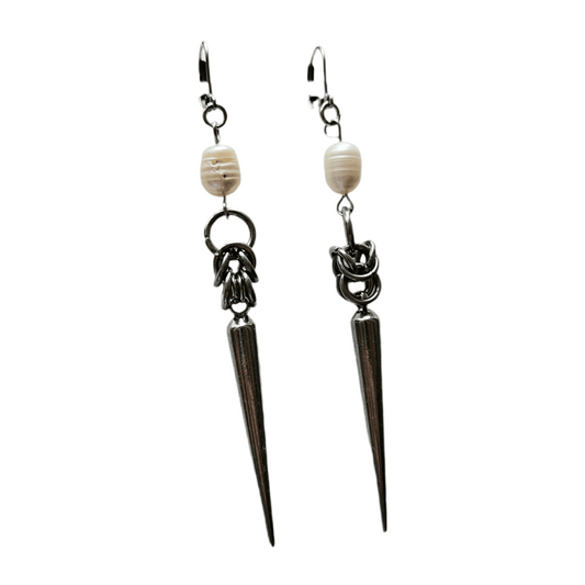 pearls&spikes earrings no.5