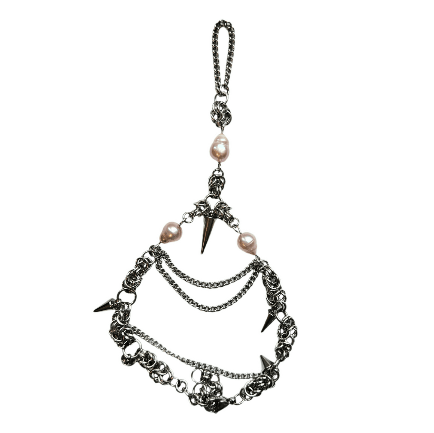 pearls&spikes bracelet x ring