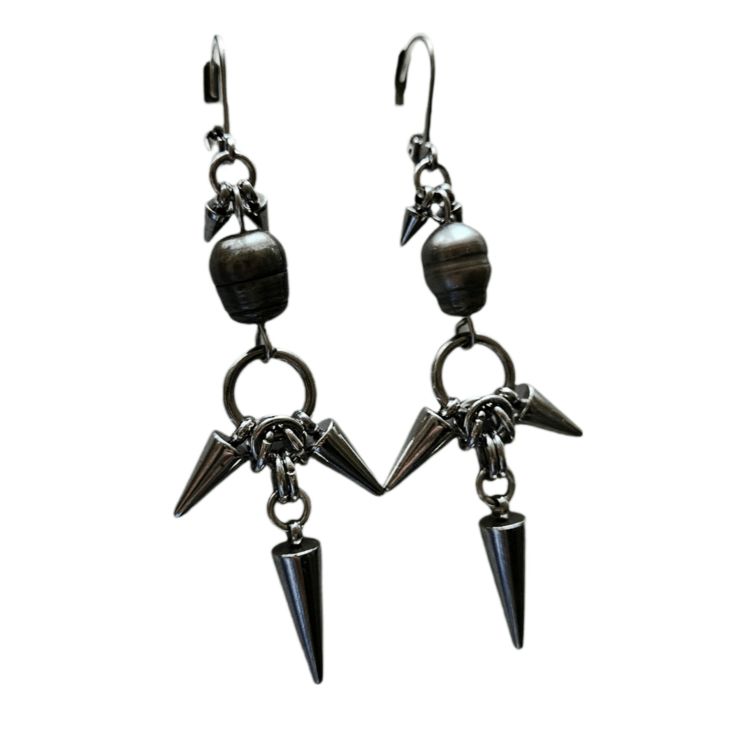 pearls&spikes earrings no.2