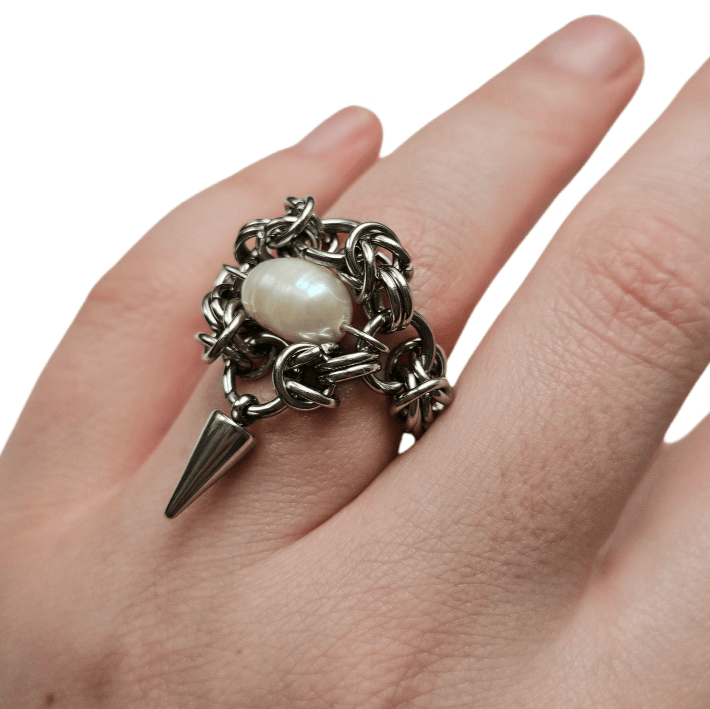 pearls&spikes ring no.1