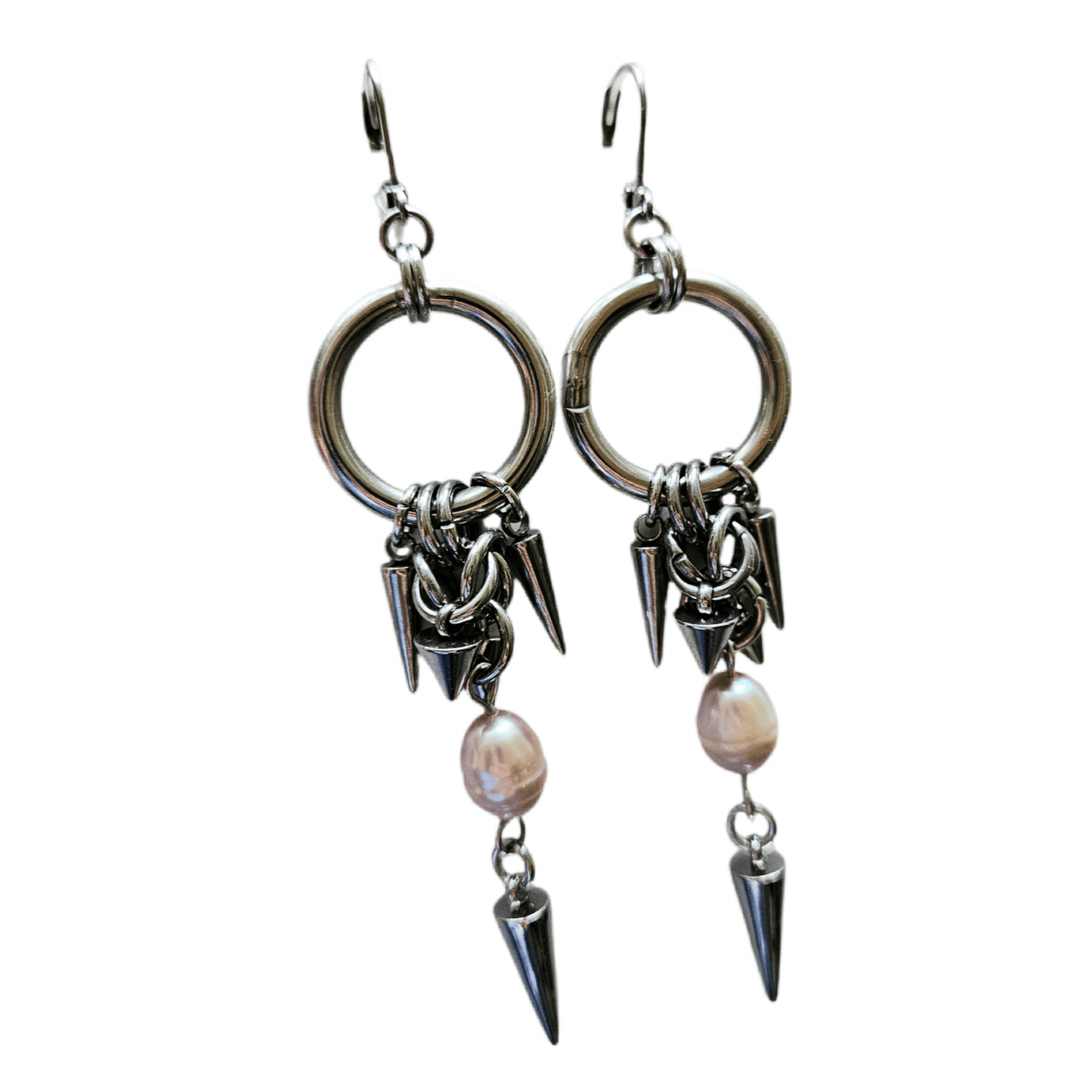 pearls&spikes earrings no.3